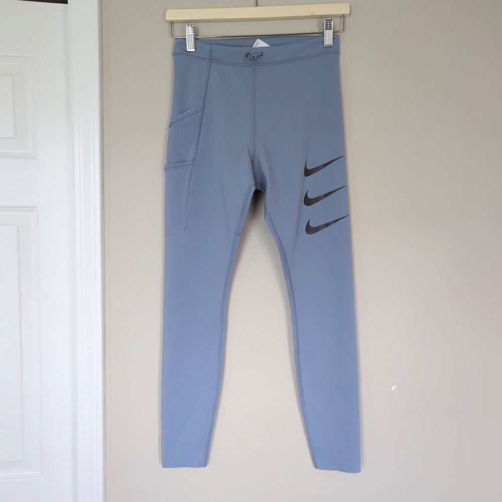 Nike Women's Epic Luxe Run Division Tights Slate Blue Medium Running Training